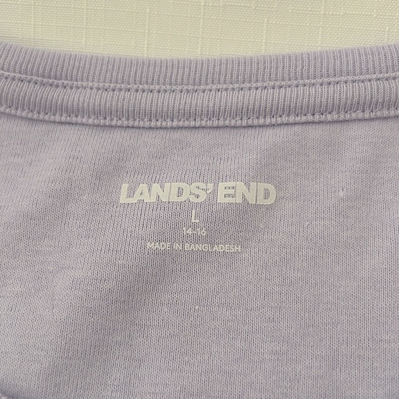 Lands’ End / 100% Cotton / Lavender T~Shirt - Picture 2 of 7